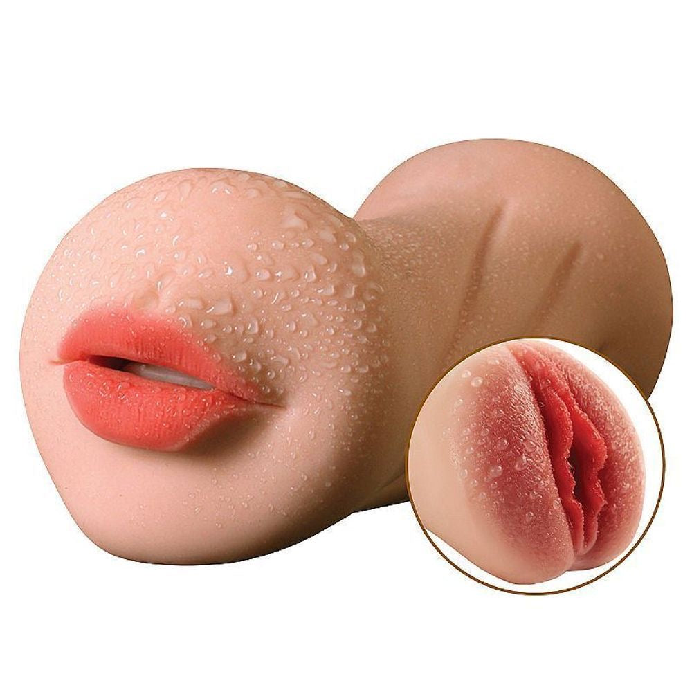 Masturbador Realista de Hombre (Boca y Vagina)(Cod.Du-61)